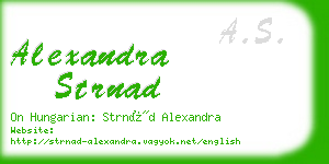 alexandra strnad business card